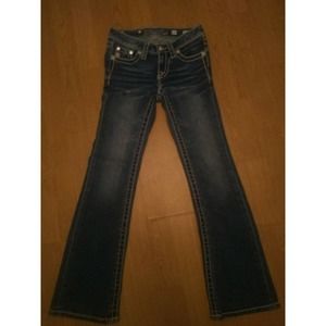Girls Miss Me Jeans Size 10! Bling Pockets! Cute!